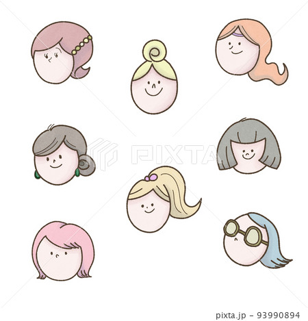 8人のイラスト素材