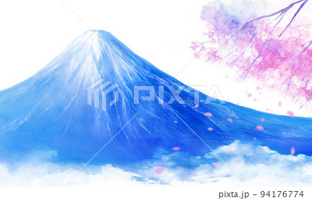 富士山のイラスト素材集 ピクスタ