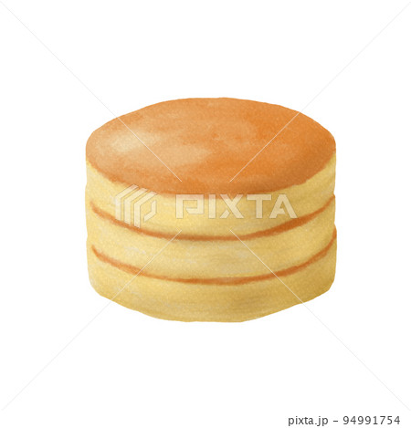 ホットケーキ パンケーキ ケーキ イラストのイラスト素材