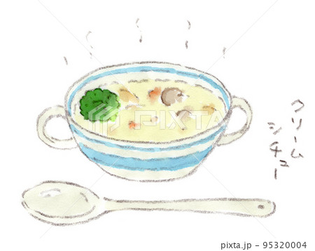 クリームシチューのイラスト素材