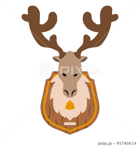 動物 ツノ 角 トナカイのイラスト素材