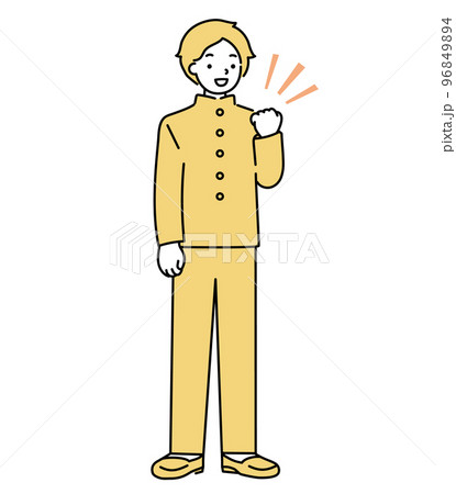 学ランのイラスト素材