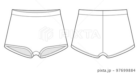 Female underwear panties types flat vector icons - Stock Illustration  [22897270] - PIXTA
