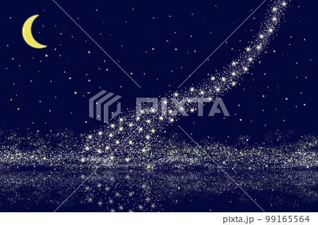 月 夜空 海 星のイラスト素材 - PIXTA