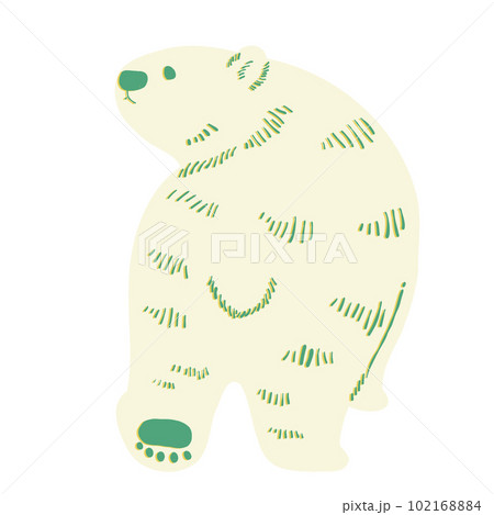 熊 版画 動物 イラストの写真素材 - PIXTA