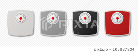 Bathroom floor weight scale and measuring tape Vector Image