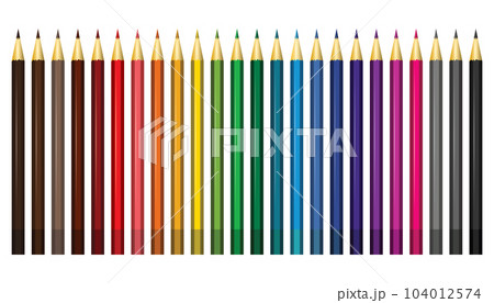 Continuous one line writing accessories. Sketch pencil, brush and pen draw  line strokes. Writer supplies vector set, Stock vector