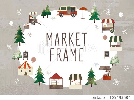 ドイツクリスマスマーケットのイラスト素材 - PIXTA