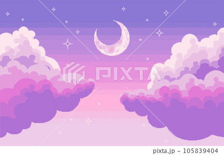 空 雲 ドット絵 自然のイラスト素材 - PIXTA