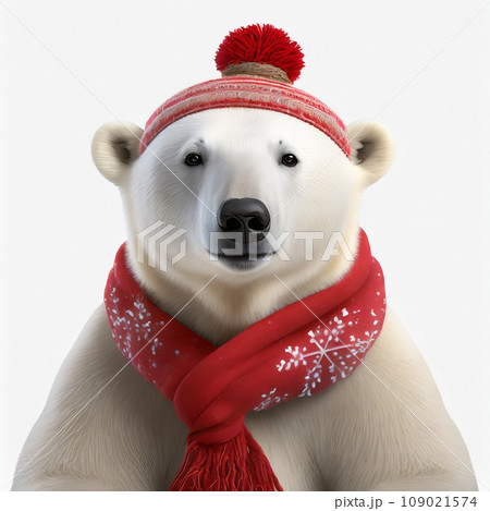 動物 冬 マフラー 熊のイラスト素材 - PIXTA