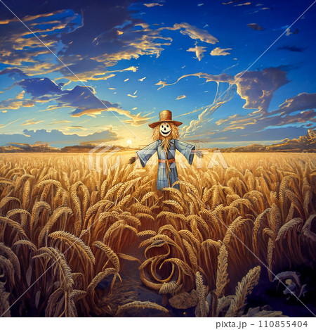 小麦畑のイラスト素材 - PIXTA