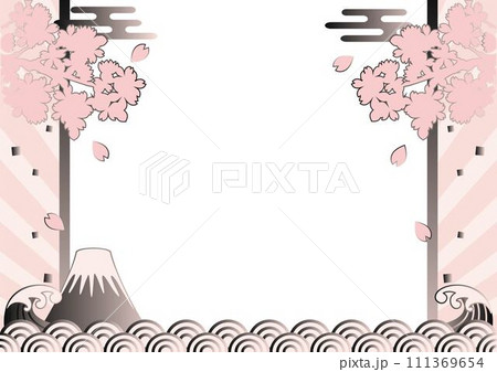 フレーム 浮世絵 和 ベクターのイラスト素材 - PIXTA