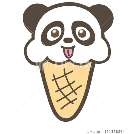 パンダ アイスクリーム アイス 動物のイラスト素材 - PIXTA