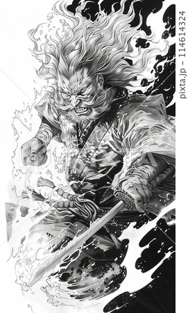 水彩画　水墨　額縁入り　絵画　神話 71KAKb91AoL._UF894,1000_QL80_.jpg