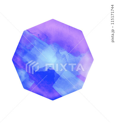水彩画 結晶 宝石 原石の写真素材 - PIXTA