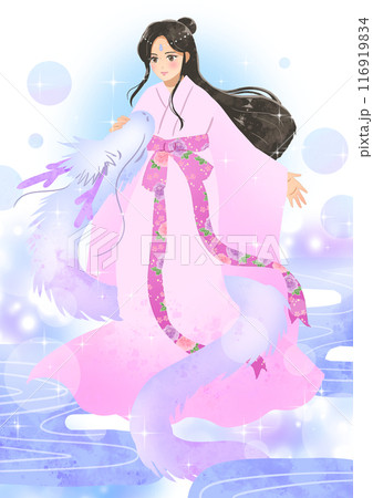 手描きイラスト　瀬織津姫 瀬織津姫のイラスト素材 - PIXTA