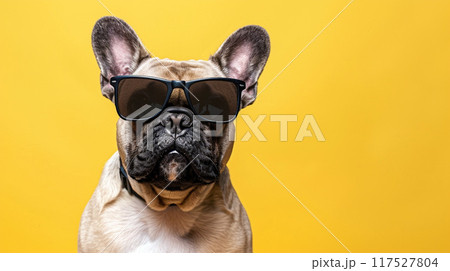 犬 動物 サングラス フレンチブルドッグのイラスト素材 - PIXTA