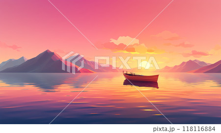 夕方のイラストのイラスト素材 - PIXTA