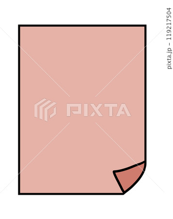 白紙 用紙 紙 1枚のイラスト素材 - PIXTA