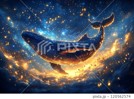 黒猫　星空　夜空　原画　クジラ　星　星座　キャンバス 黒猫 星空 夜空 原画 クジラ 星 星座 キャンバス