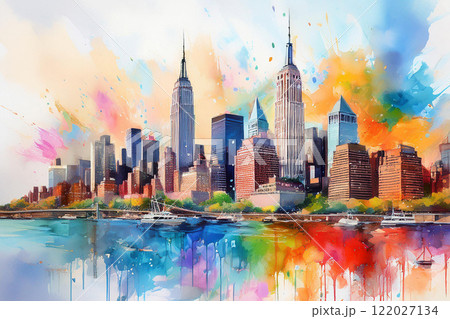 Conceptual Architecture 近代建築の水彩画 Conceptual Architecture 近代建築の水彩画 美術品