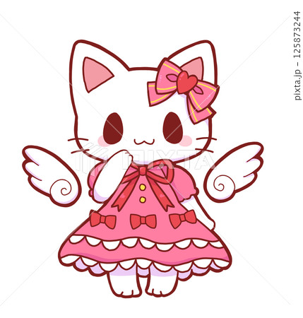 翼猫のイラスト素材 - PIXTA