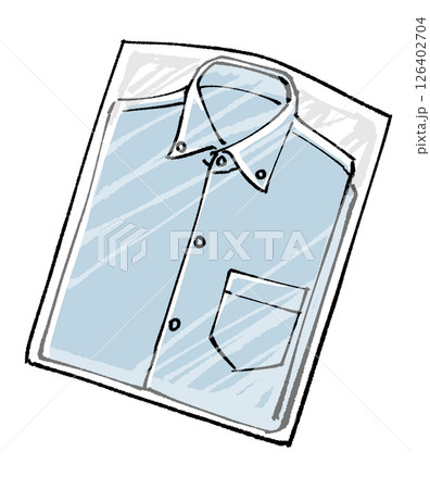 ショート丈　カッターシャツ　ラウンド　プリント　写真　イラスト Chick（チック）の「Round Cut Short SS Shirt / ラウンドカット