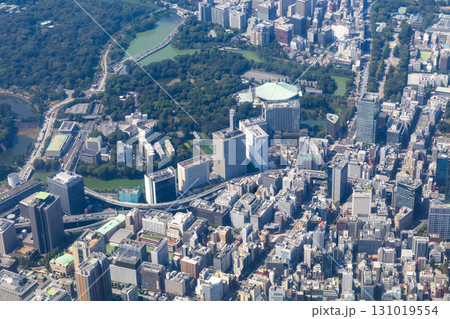 東京都文京区〜千代田区　航空写真　年代不明 航空写真 東京 千代田区 神田の写真素材 - PIXTA