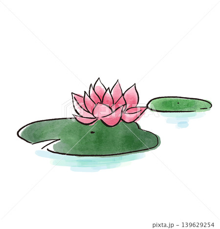 水辺 花のイラスト素材 - PIXTA